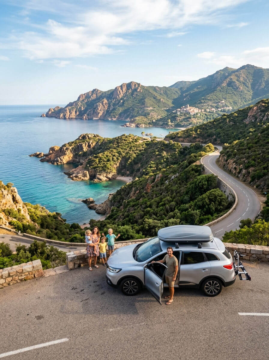 La Corse en famille -15% + 2ème conducteur offert.